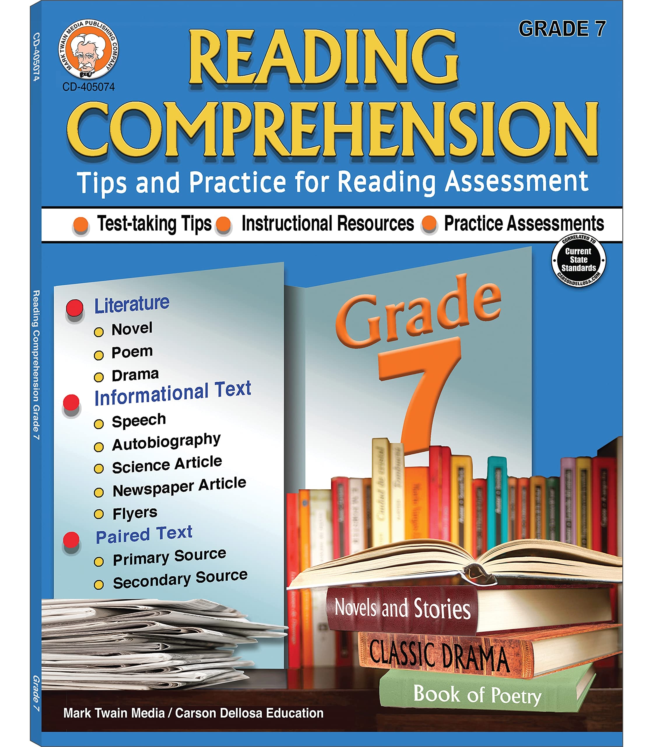 Amazon Mark Twain 7th Grade Reading Comprehension Workbook Novels Poems Autobiographies Paired Text And More Literary Tips And Test Prep For Assessments Classroom Or Homeschool Curriculum 9781622238668 Cameron Schyrlet Myers Suzanne Amazon Mark Twain 7th Grade Reading Comprehension Workbook Novels Poems Autobiographies Paired Text And More Literary Tips And Test Prep For Assessments Classroom Or Homeschool Curriculum 9781622238668 Cameron Schyrlet Myers Suzanne