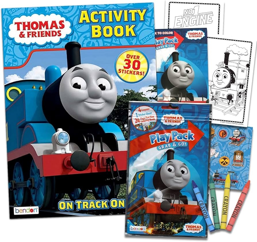 Amazon Thomas The Train Coloring And Activity Book Set With 