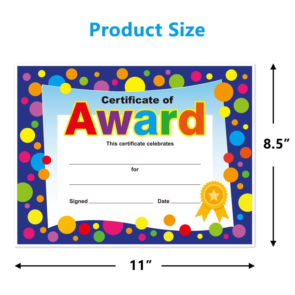 Amazon Yoklili 45 Pack Certificate Of Award For Teachers Students Back To School Classroom Supplies Printable 8 5 X 11 Inches Office 