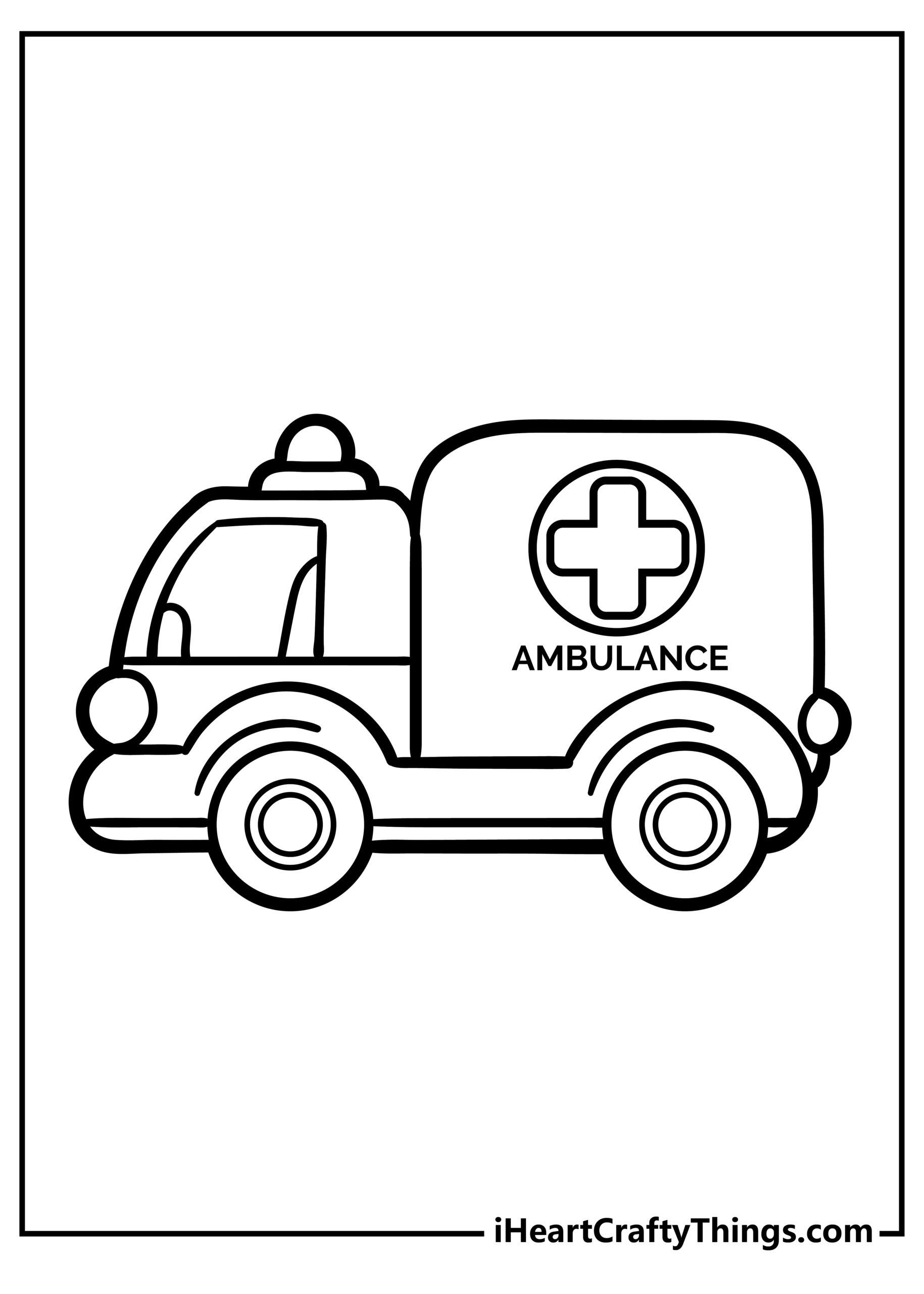 Ambulance Pages 100 Free Printables 