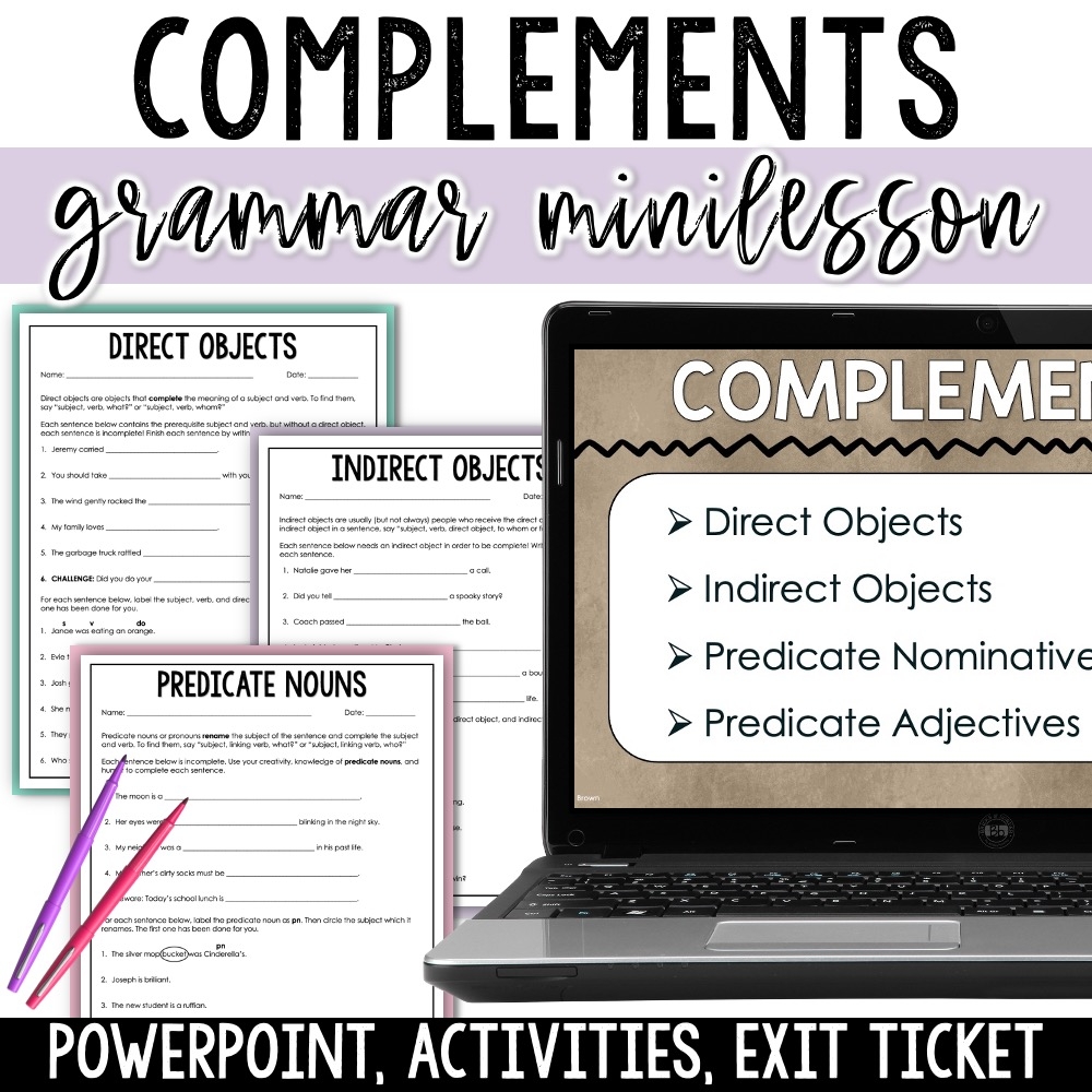 Appositives And Appositive Phrases Mini Lesson PowerPoint And Worksheets Hey Natayle