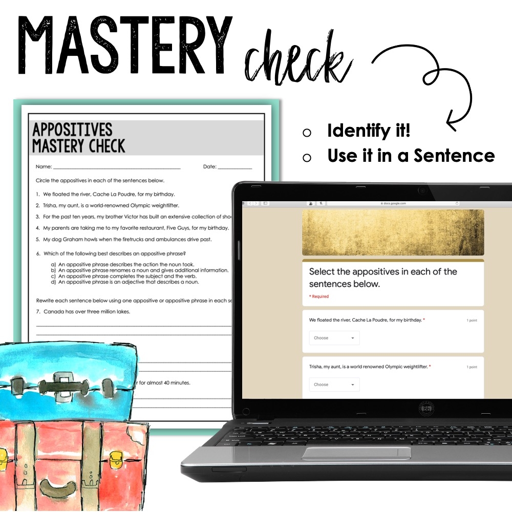Appositives And Appositive Phrases Mini Lesson PowerPoint And Worksheets Hey Natayle