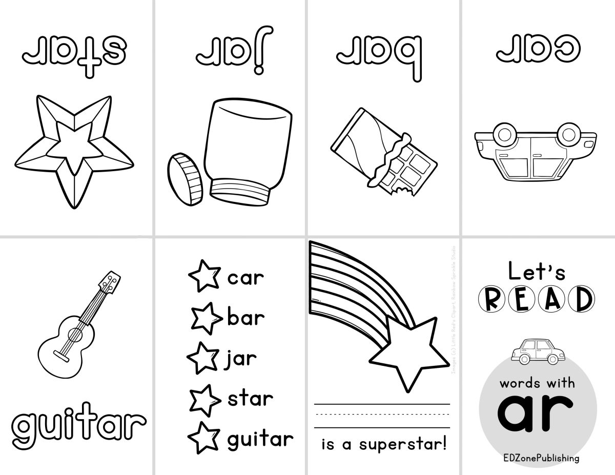 AR Word Family Worksheets Kindergarten Mom AR Word Family Worksheets Kindergarten Mom