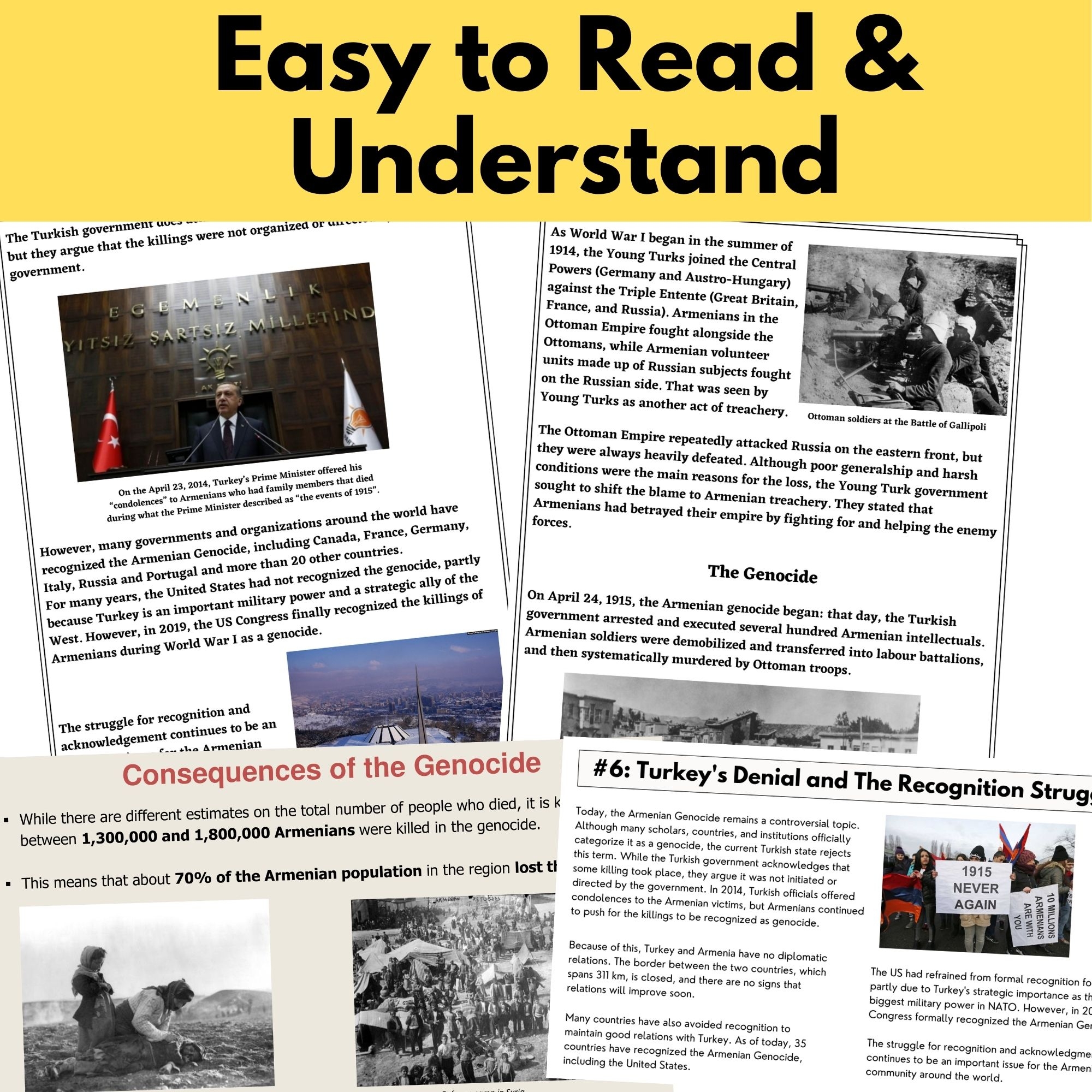 Armenian Genocide Lesson Reading Comprehension Station Activity Worksheets PPT Made By Teachers Armenian Genocide Lesson Reading Comprehension Station Activity Worksheets PPT Made By Teachers