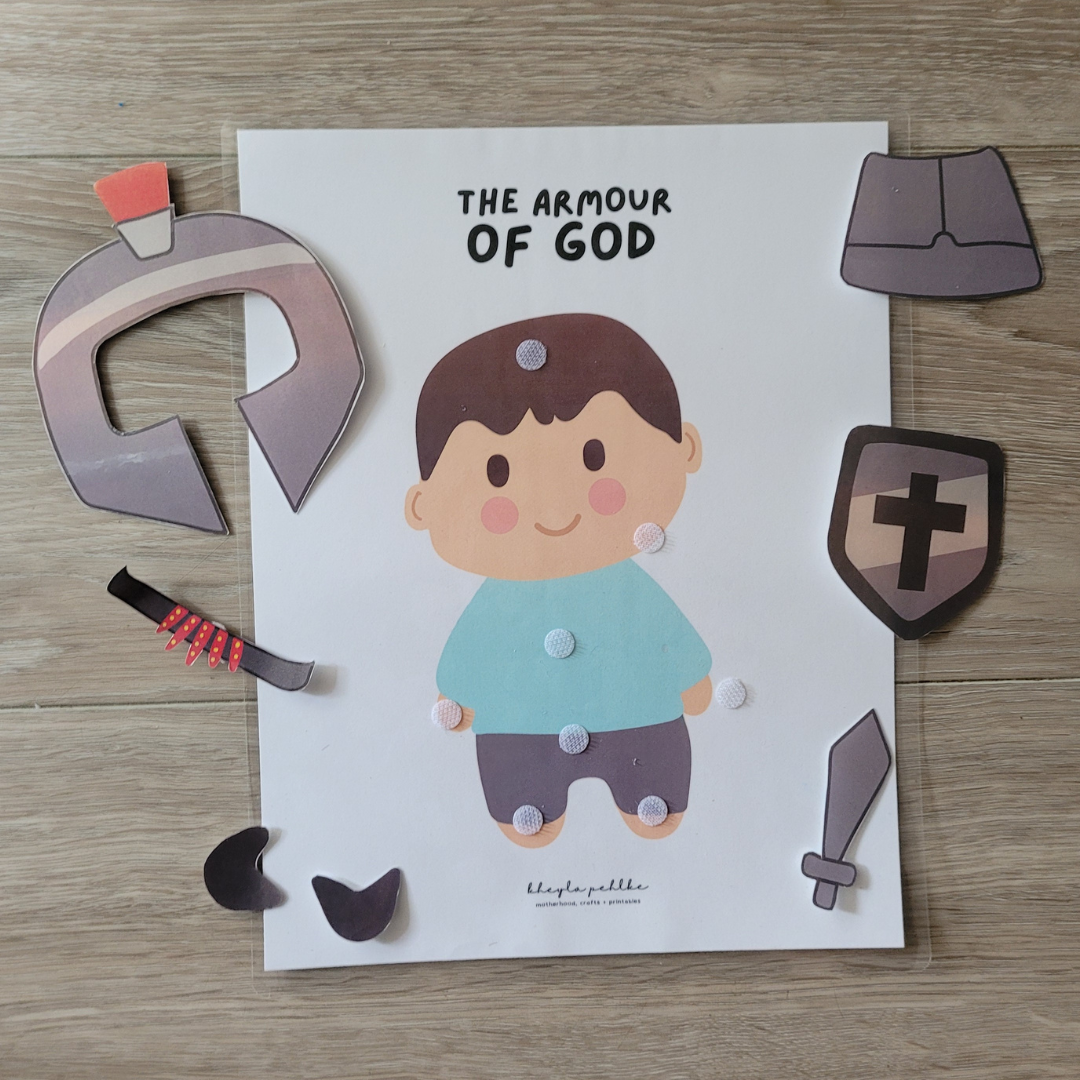 Armor Of God Printable Little Lions Academy