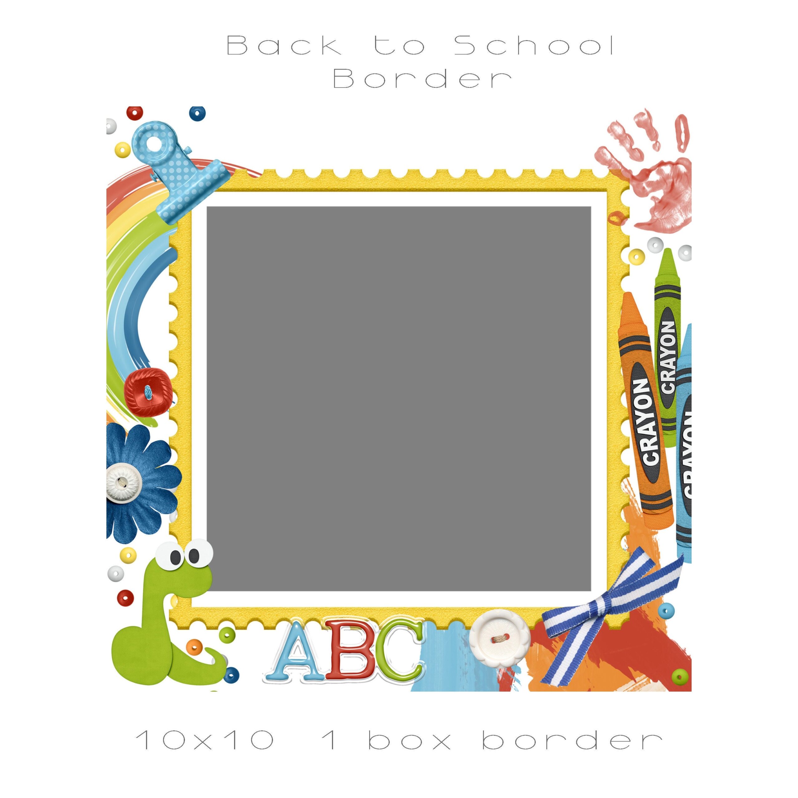 Back To School Border 1 Box Preschool Kindergarten Back To School Border 1 Box Preschool Kindergarten