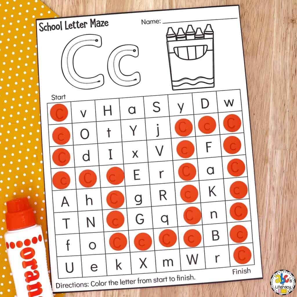 Back To School Maze Worksheet Back To School Maze Worksheet