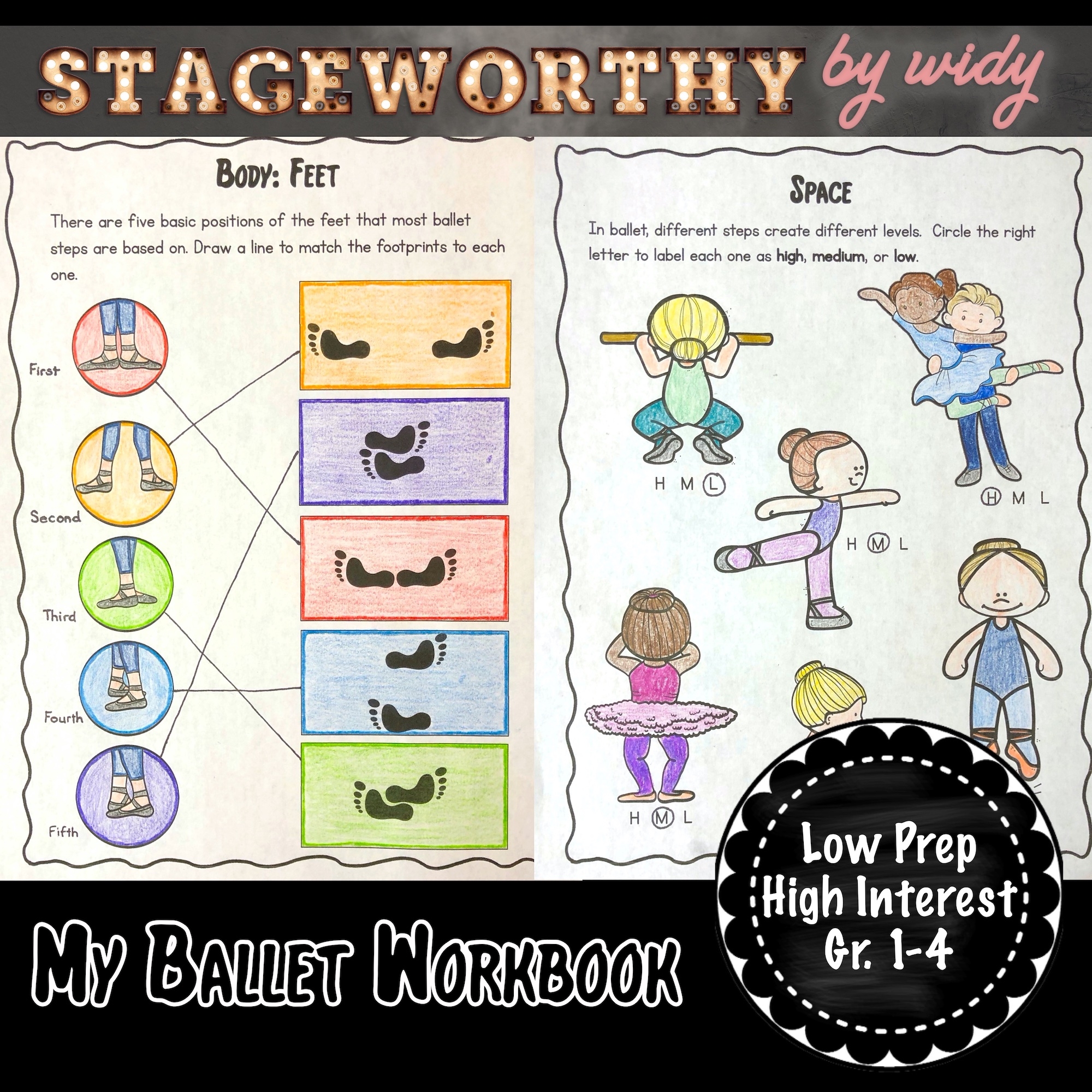 Ballet Lesson Plans U0026 Worksheets Teach The Elements Of Dance Through Ballet Stageworthy By Widy