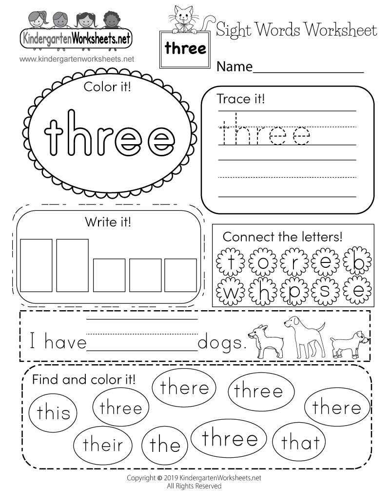 Basic Sight Words Worksheet Free Printable Digital U0026 PDF Basic Sight Words Worksheet Free Printable Digital U0026 PDF