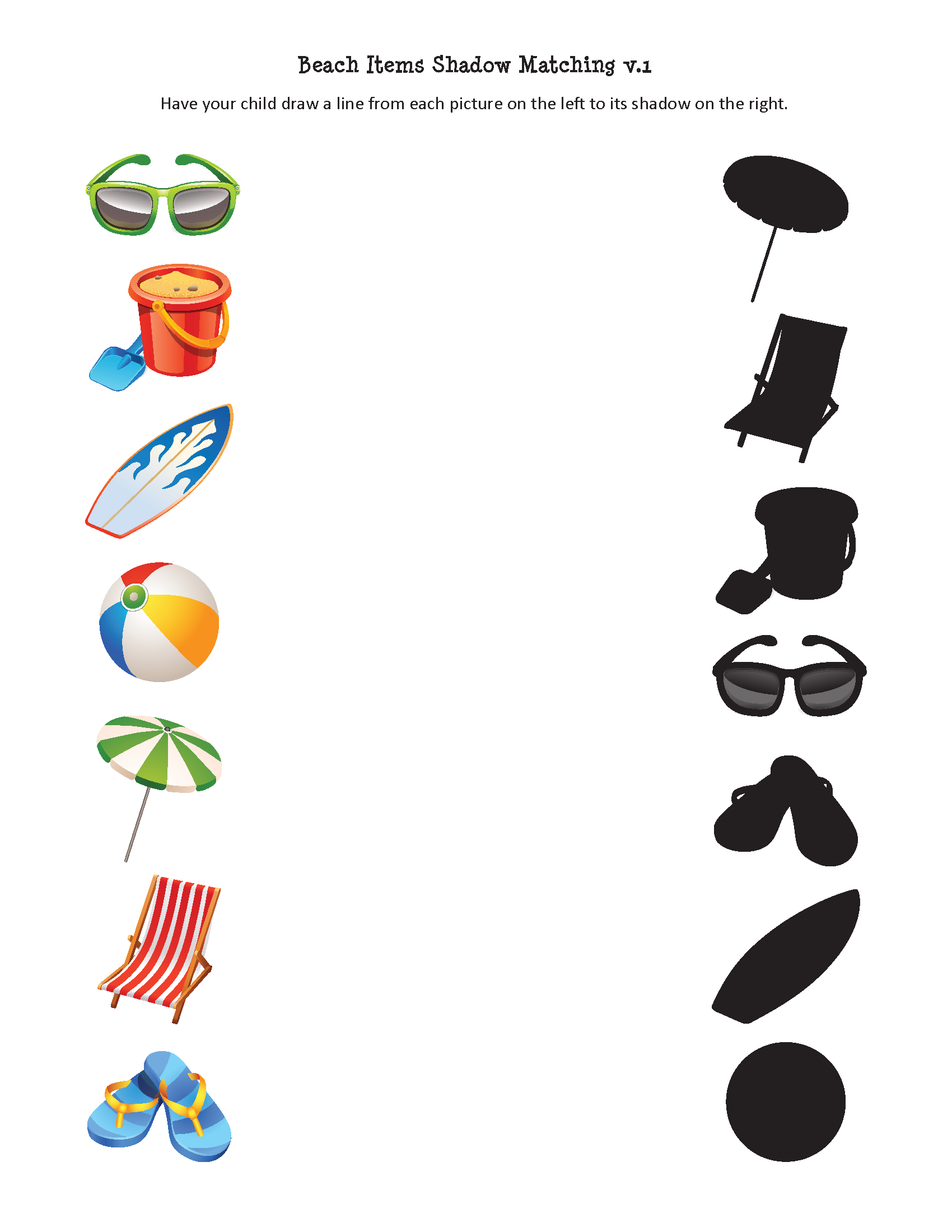 Beach Printables Pack Beach Printables Pack