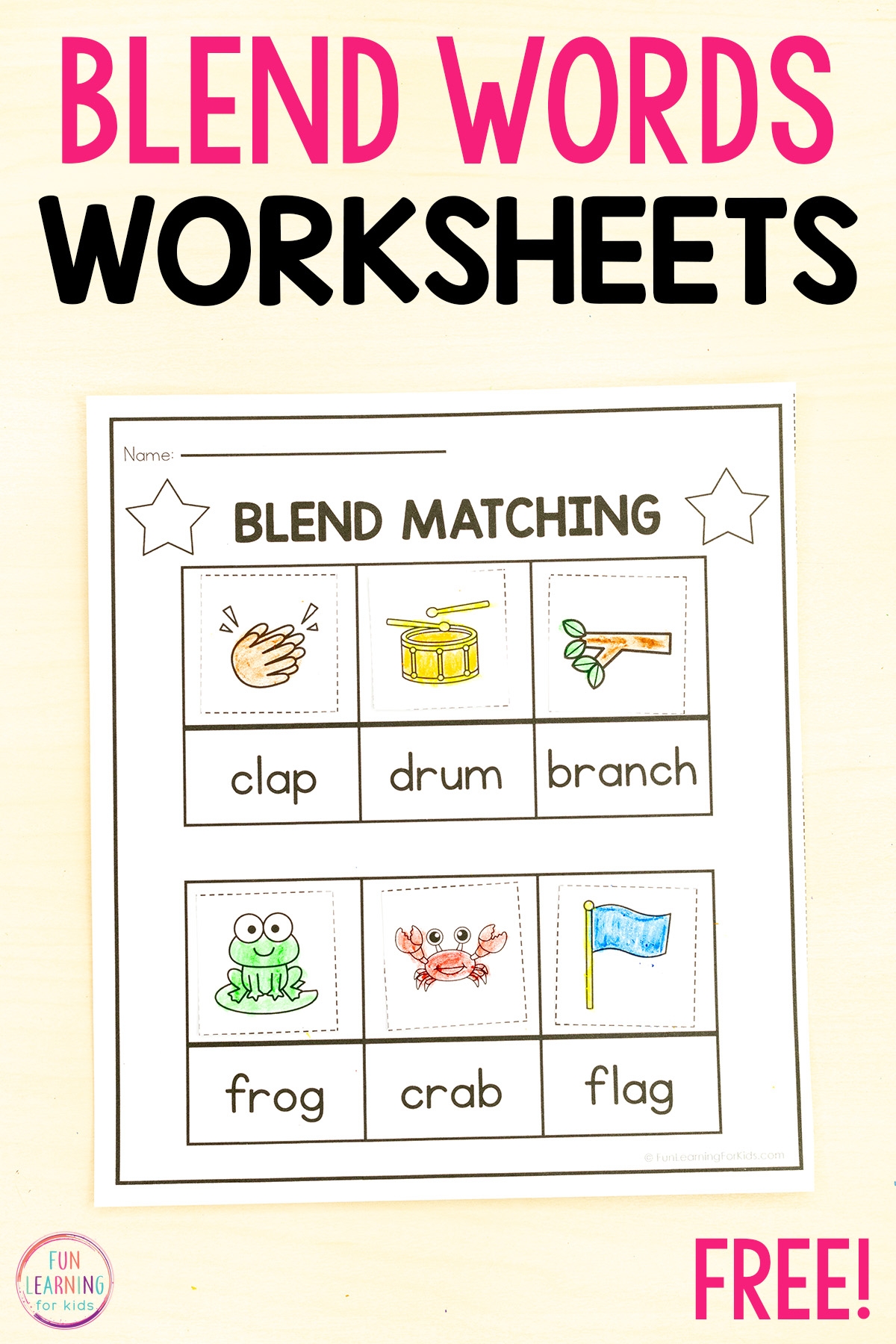 Free Printable Blends Worksheets