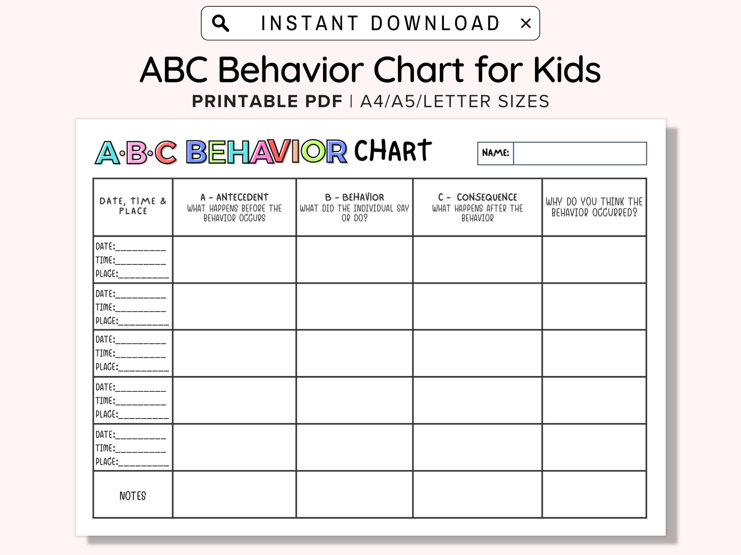 Printable Behavior Chart For Preschoolers Printable Behavior Chart For Preschoolers