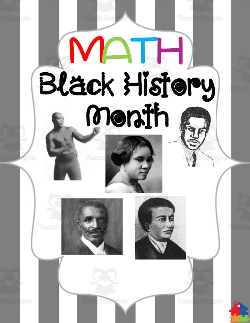 Black History Month Math Activities By Teach Simple Worksheets Library