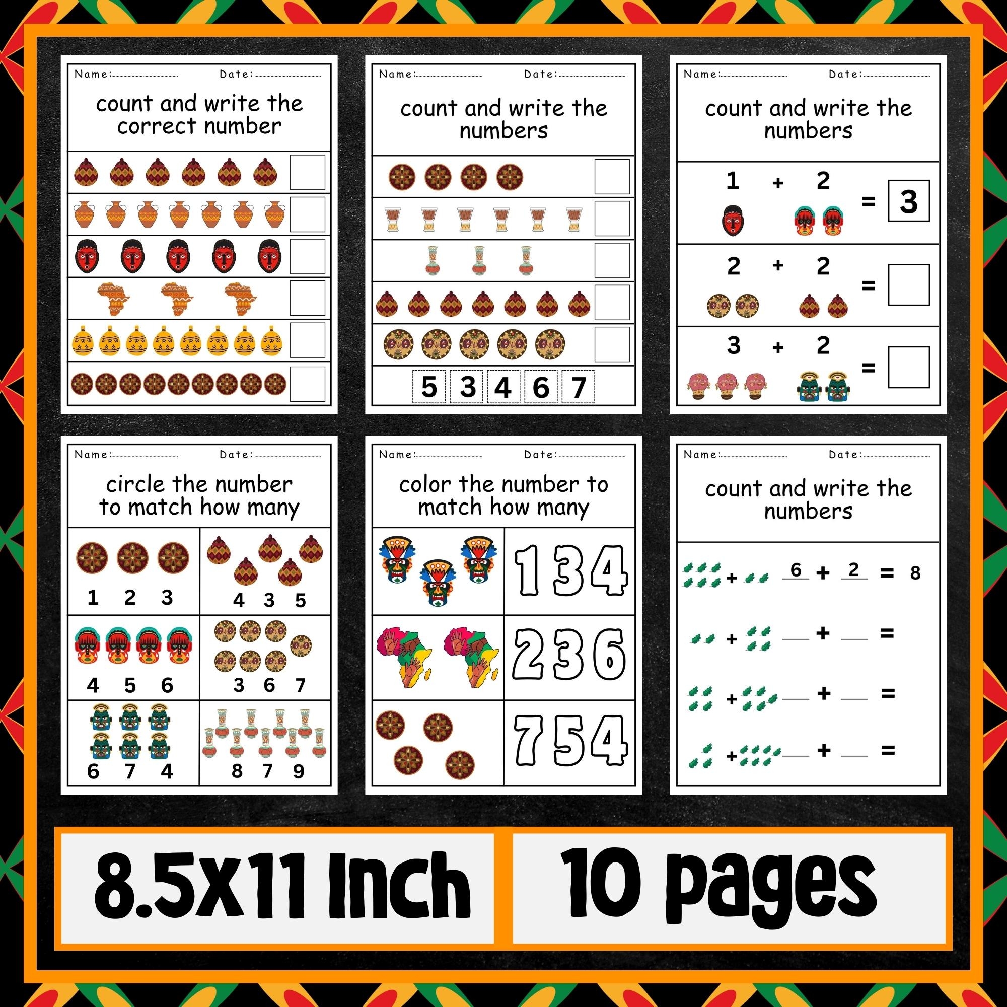 Black History Month Math Activities Martin Luther King Jr Day Worksheets K 2 Classful