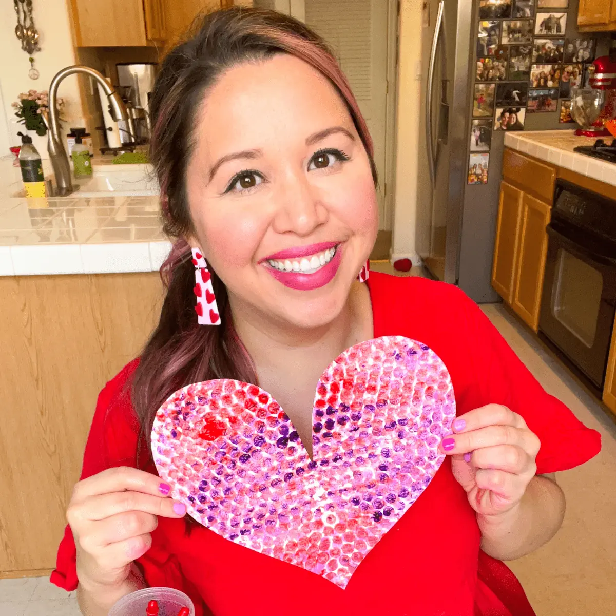 Bubble Wrap Heart Art With A Neat Trick Friends Art Lab