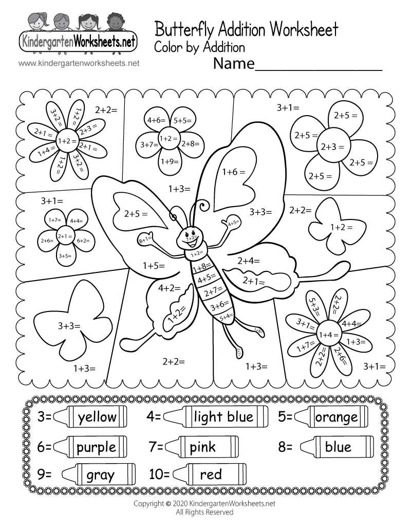 Butterfly Color By Addition Worksheet Free Printable Digital U0026 PDF Butterfly Color By Addition Worksheet Free Printable Digital U0026 PDF