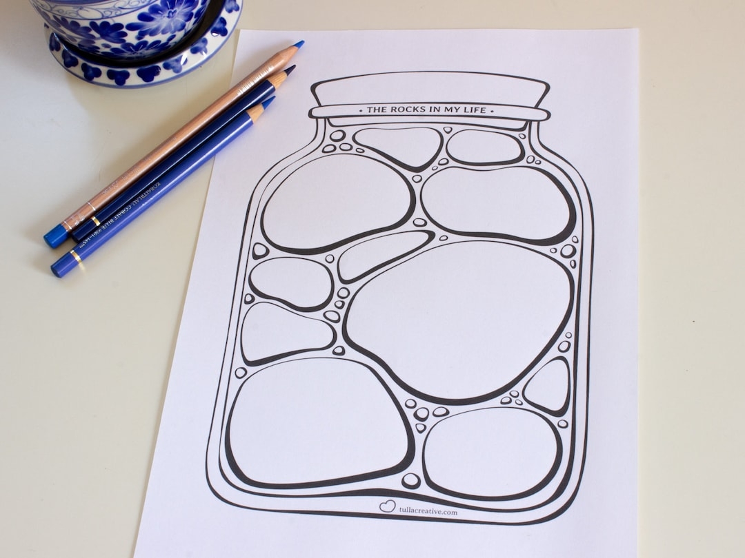 Buy Printable Jar Of Life What Are The Rocks In Your Life Bu0026W Design Personal Growth And Empowerment Fill And Decorate To Inspire Yourself Buy Printable Jar Of Life What Are The Rocks In Your Life Bu0026W Design Personal Growth And Empowerment Fill And Decorate To Inspire Yourself