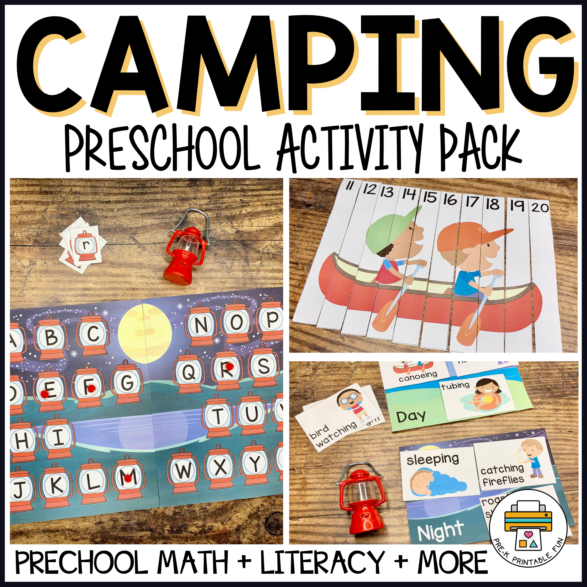 Camping Preschool Activity Pack