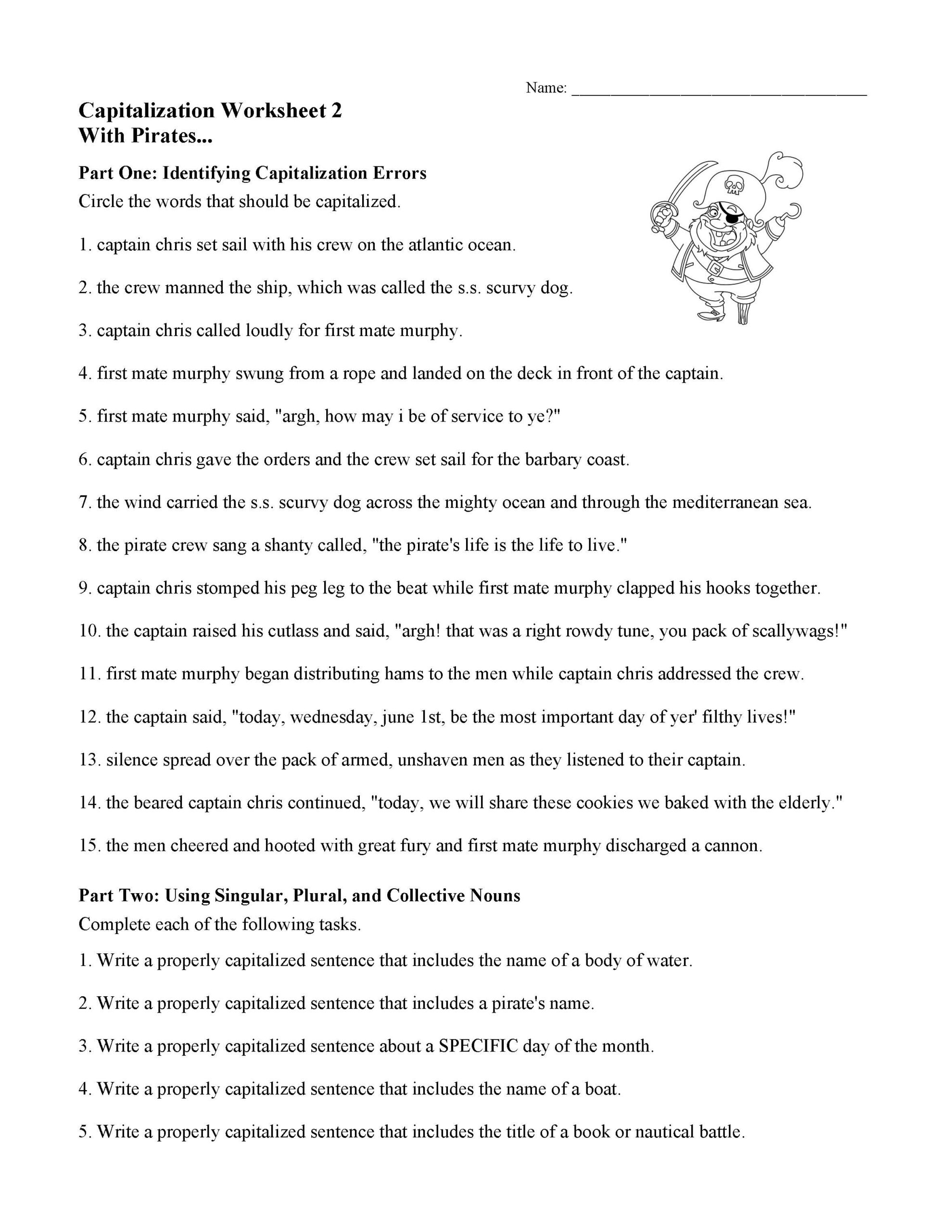 Capitalization Worksheets Lessons And Tests Language Arts Activities Capitalization Worksheets Lessons And Tests Language Arts Activities