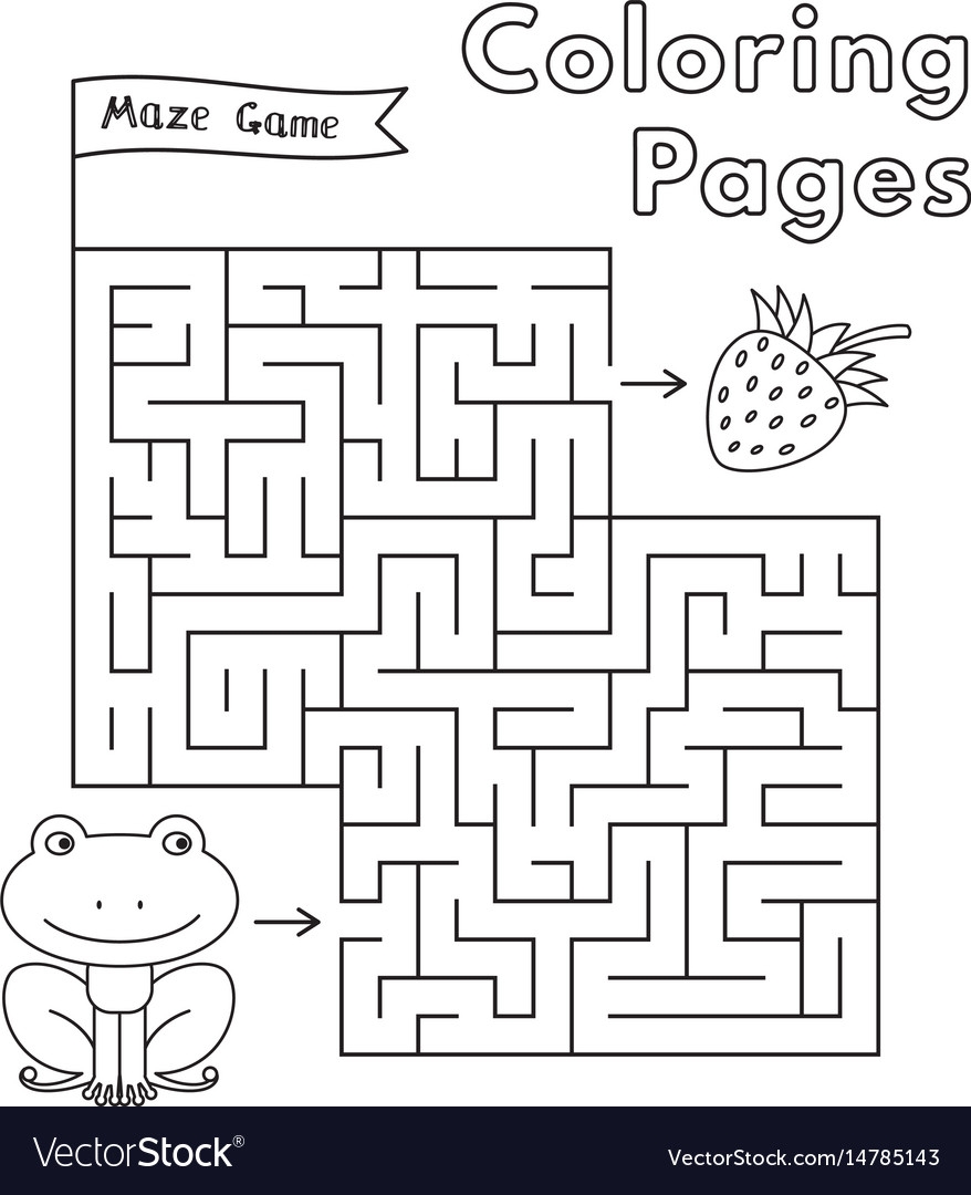 Cartoon Frog Maze Game Royalty Free Vector Image Cartoon Frog Maze Game Royalty Free Vector Image