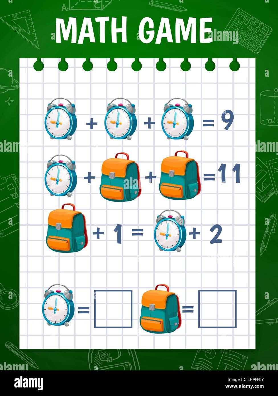Cartoon Schoolbag And Alarm Clock Math Game Worksheet Vector Education Maze Kids Math Puzzle With Addition And Subtraction Of Mathematics Numbers S Stock Vector Image U0026 Art Alamy Cartoon Schoolbag And Alarm Clock Math Game Worksheet Vector Education Maze Kids Math Puzzle With Addition And Subtraction Of Mathematics Numbers S Stock Vector Image U0026 Art Alamy