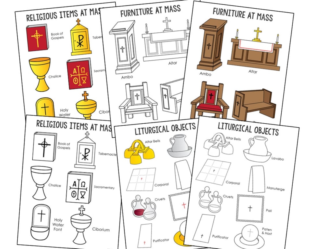 CATHOLIC MASS For Kids Coloring Pages Activity CCD Catechism Class Worksheets Church Bulletin Board Homeschool Printable Posters Etsy CATHOLIC MASS For Kids Coloring Pages Activity CCD Catechism Class Worksheets Church Bulletin Board Homeschool Printable Posters Etsy