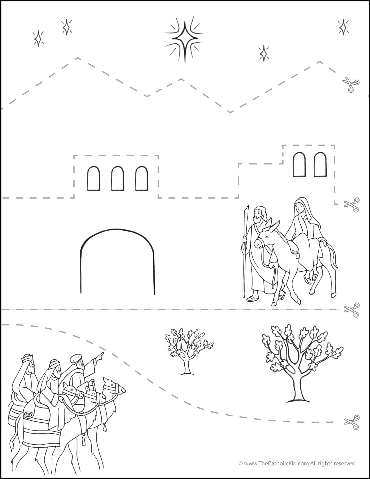 Free Christian Christmas Worksheets Kindergarten