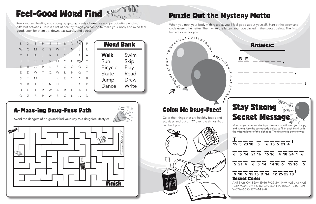 Free Printable Drug Awareness Worksheets Free Printable Drug Awareness Worksheets