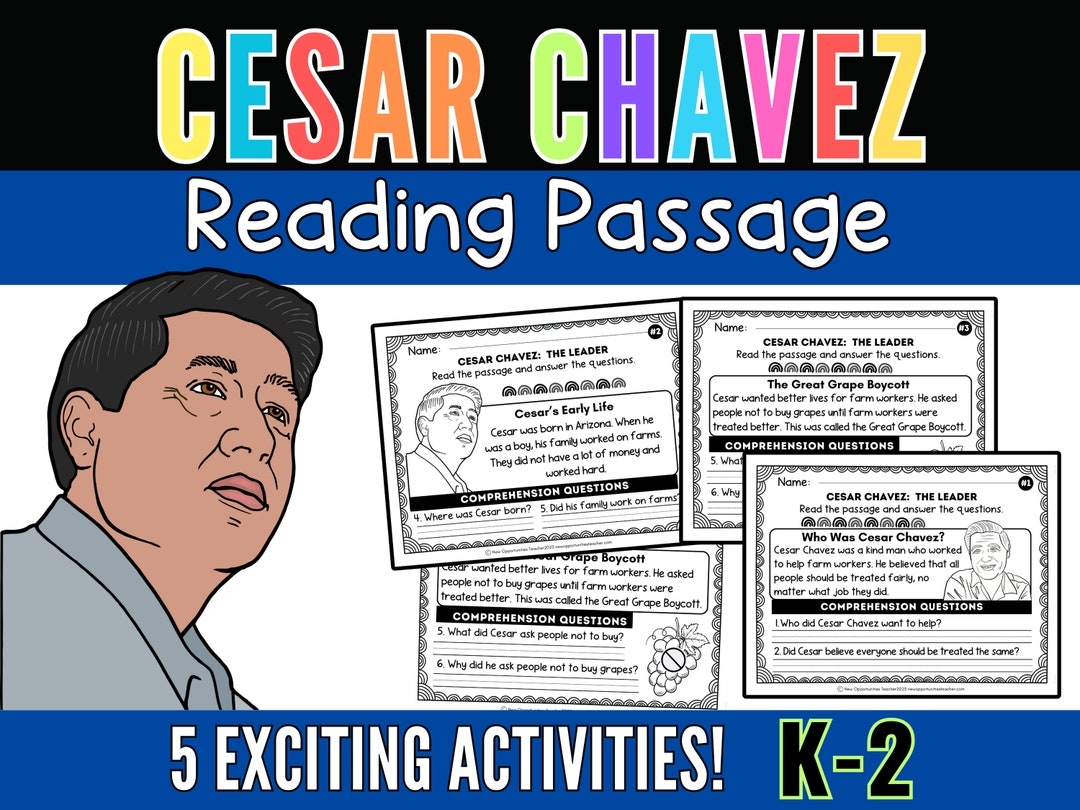 Cesar Chavez Reading Comprehension Passages Timeline Cesar Chavez Reading Comprehension Passages Timeline