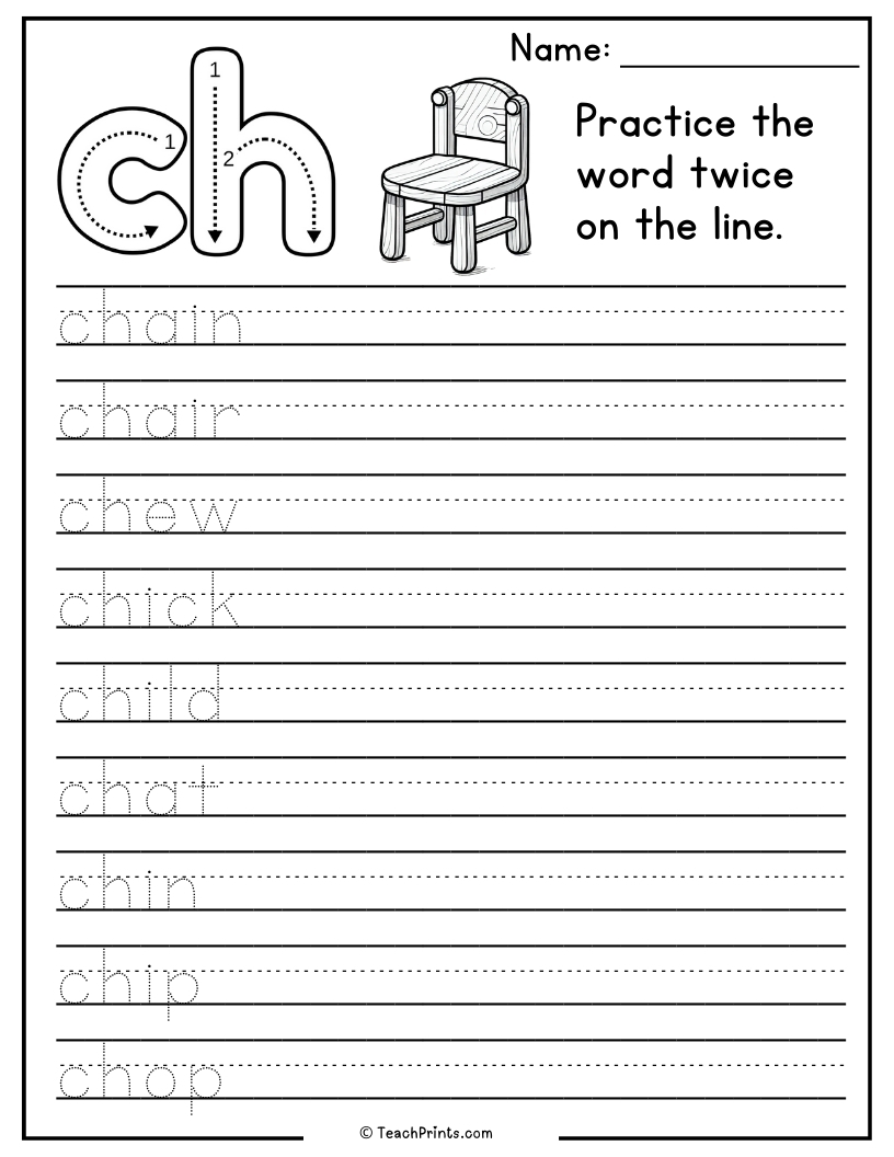Ch Worksheets Free PDF Printables Teach Prints Ch Worksheets Free PDF Printables Teach Prints