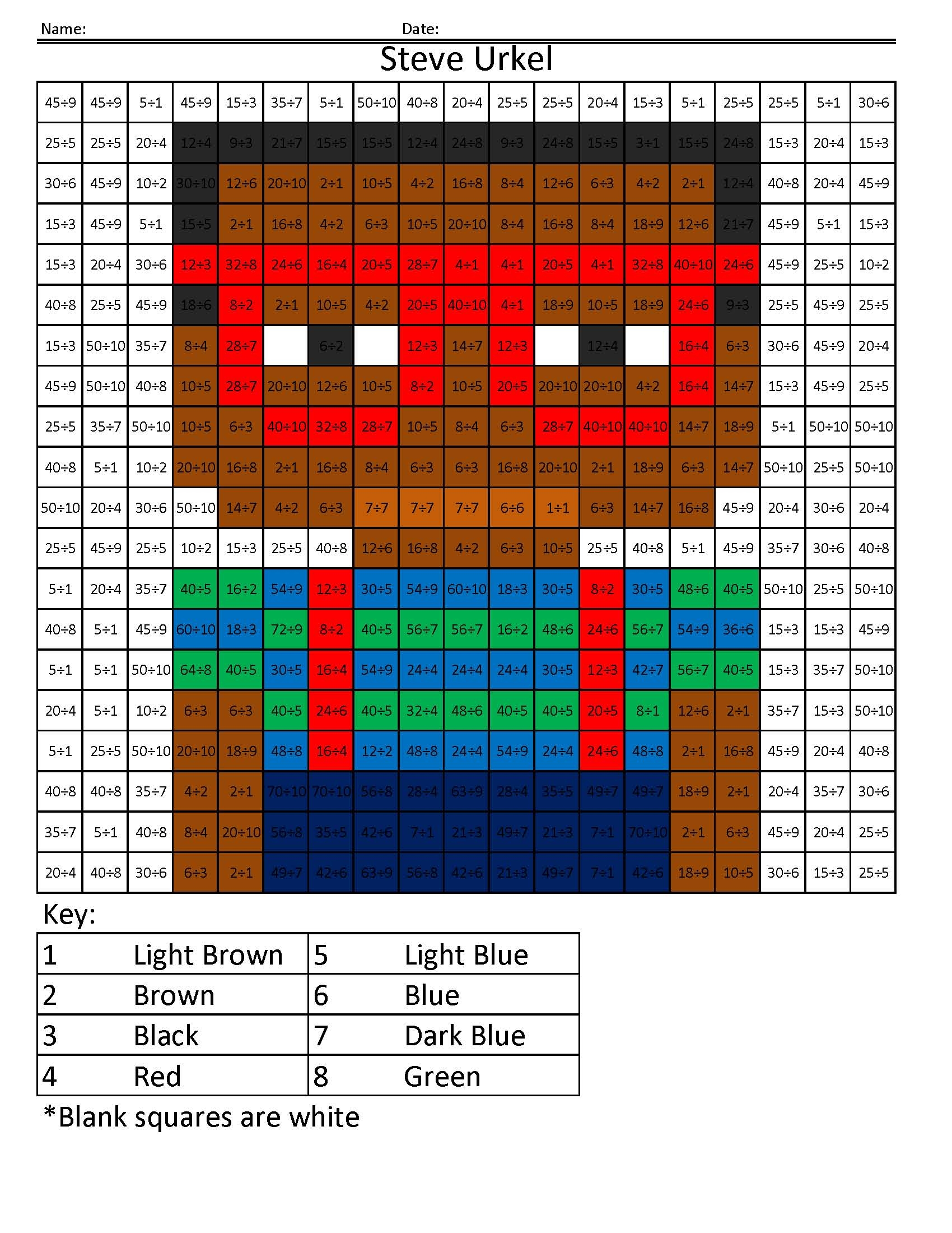 Characters Coloring Squared