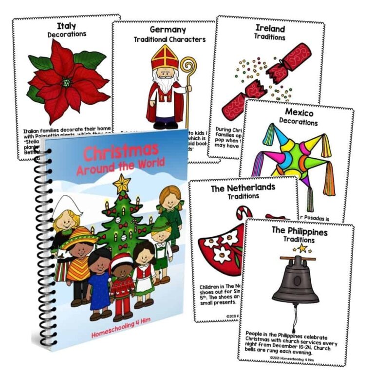Christmas Around The World Printables Homeschooling 4 Him