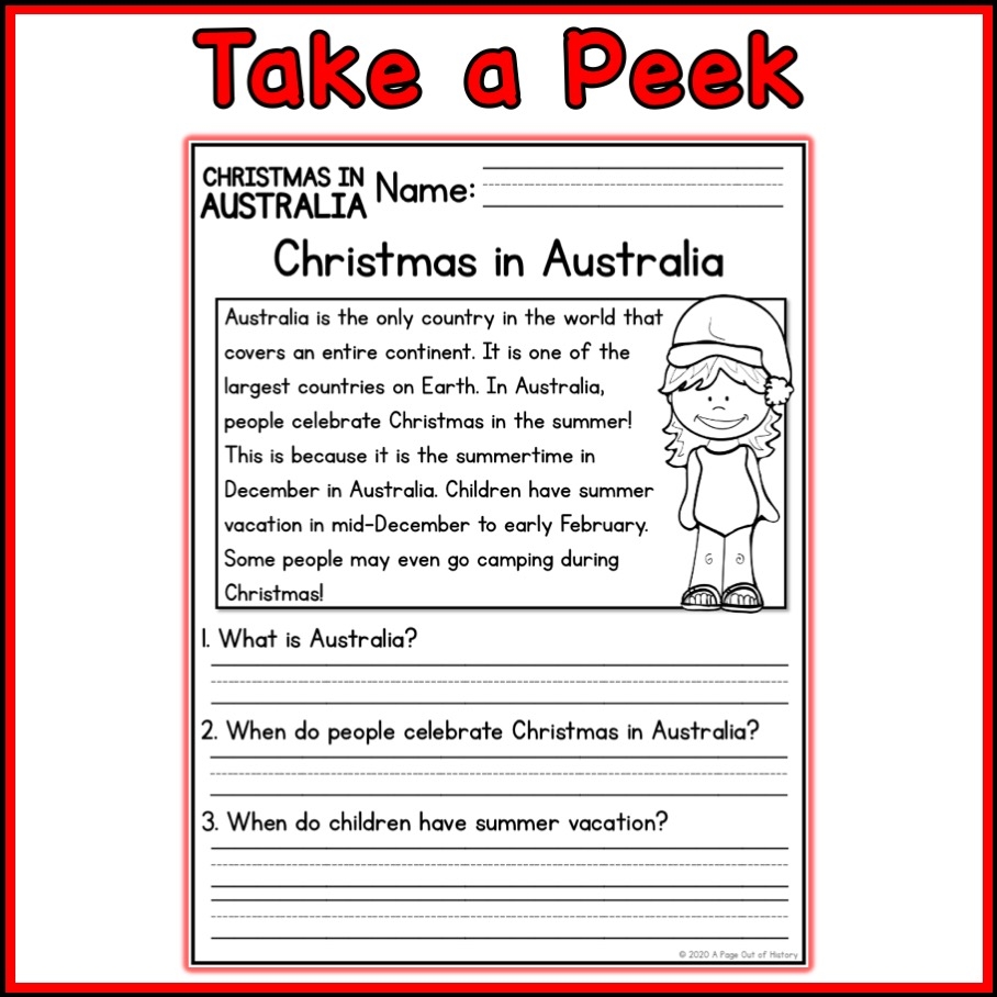 Christmas In Australia Christmas Around The World Social Studies Unit Made By Teachers Christmas In Australia Christmas Around The World Social Studies Unit Made By Teachers