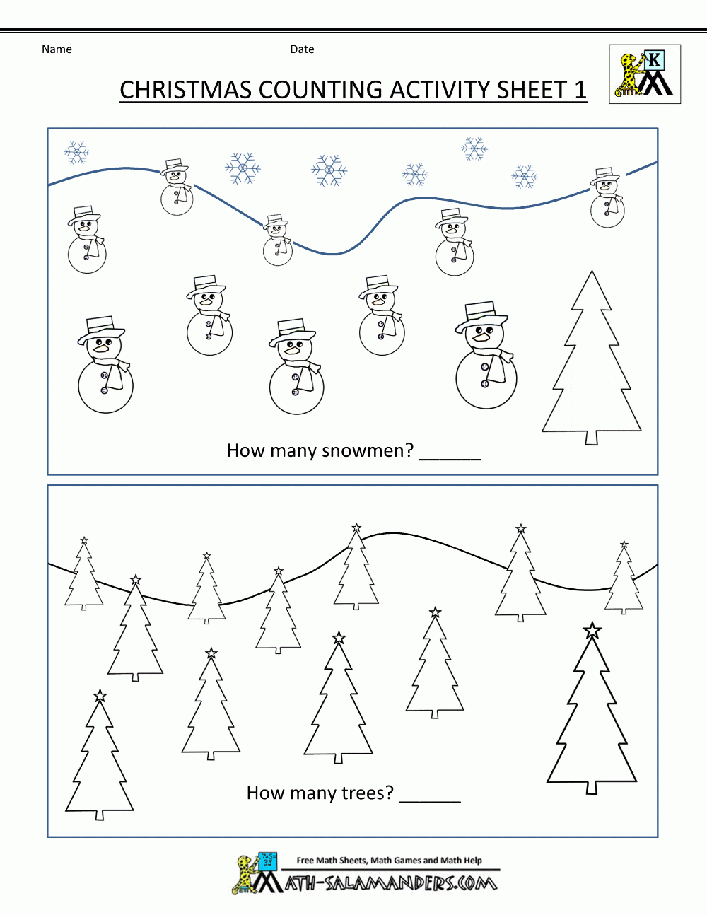 Christmas Math Worksheets For Kindergarten Christmas Math Worksheets For Kindergarten