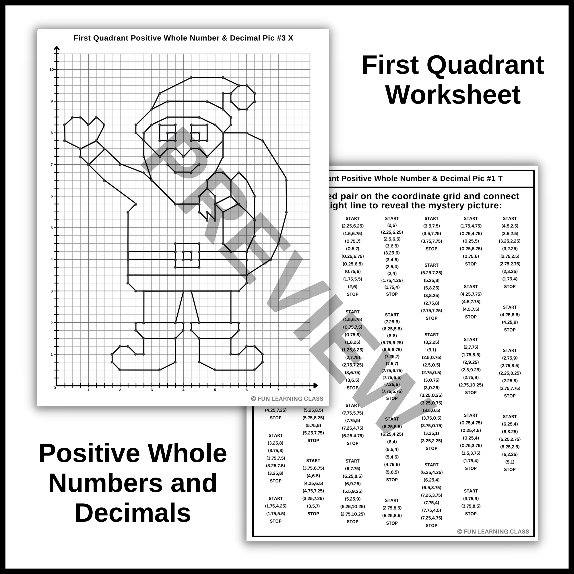 Christmas Santa Claus Coordinate Graphing Plotting Points Ordered Pairs Mystery Picture Math Drawing Made By Teachers