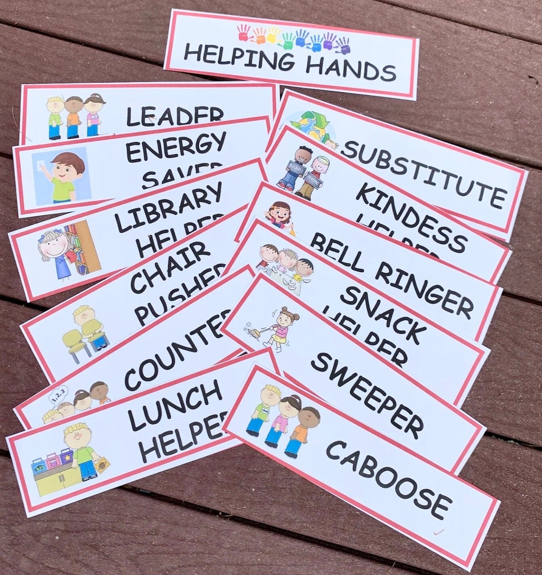 Montessori Printable Job Charts For Preschool