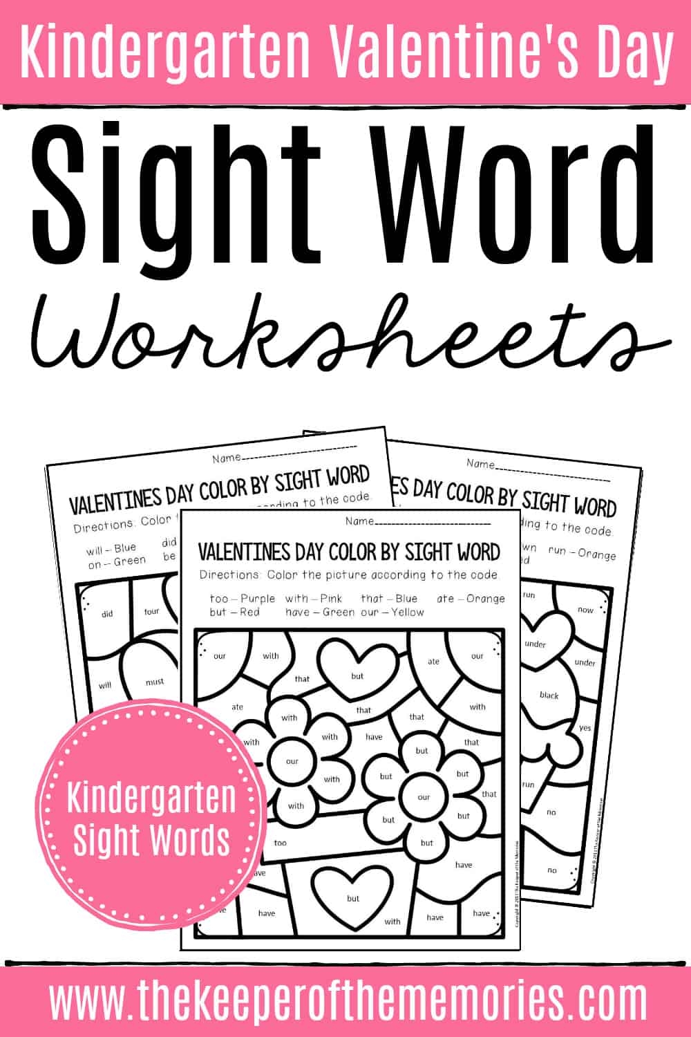 Valentine's Day Free Worksheets Kindergarten