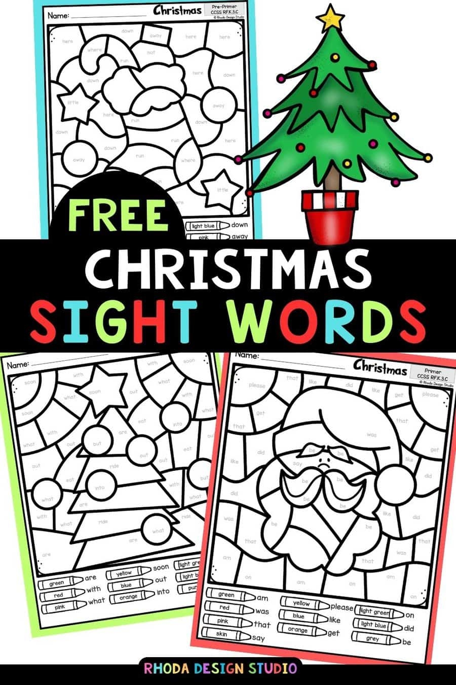 Free Printable Christmas Sight Word Worksheets Free Printable Christmas Sight Word Worksheets
