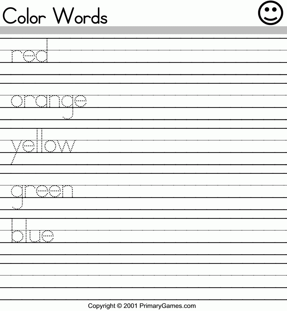 Color Words Activity Pages PrimaryGames Free Printable Worksheets Library Color Words Activity Pages PrimaryGames Free Printable Worksheets Library