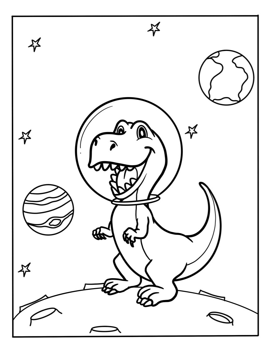 Printable Preschool Astronaut