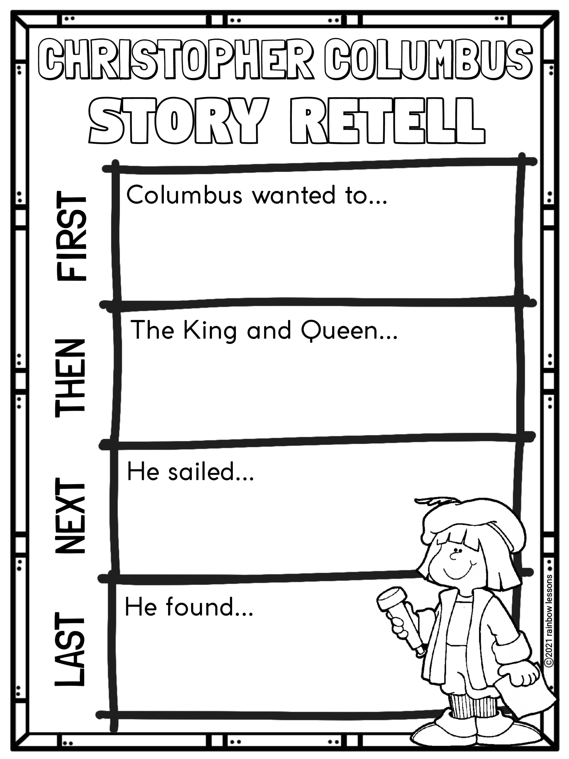 Columbus Day Preschool Printables Columbus Day Preschool Printables