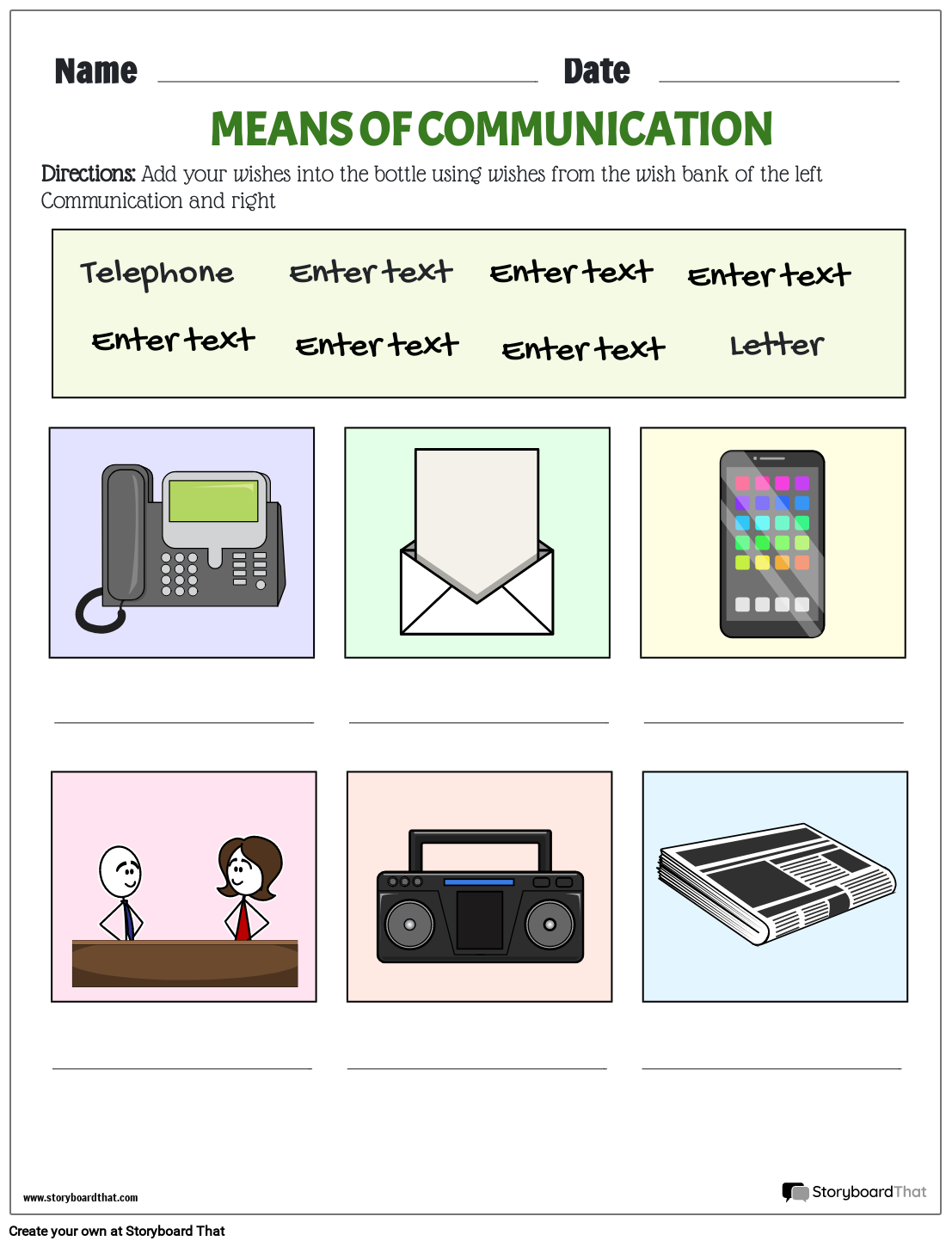 Communication Worksheets For Effective Learning Communication Worksheets For Effective Learning