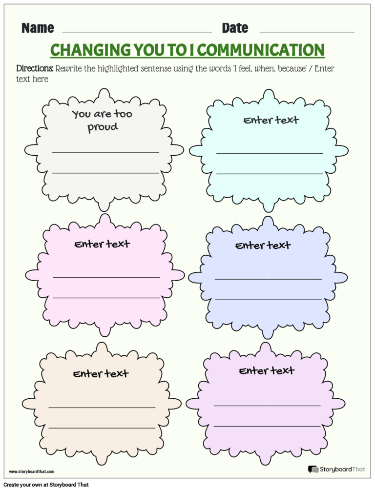 Communication Worksheets For Effective Learning