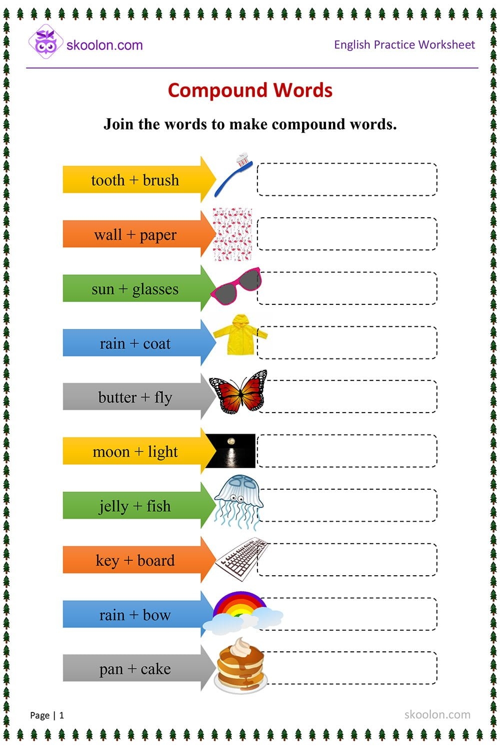 Free Compound Words Worksheets For Kindergarten Free Compound Words Worksheets For Kindergarten