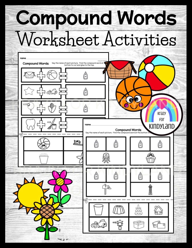 Compound Words Worksheet Activities For Kindergarten Phonics Lessons Or Centers Compound Words Worksheet Activities For Kindergarten Phonics Lessons Or Centers