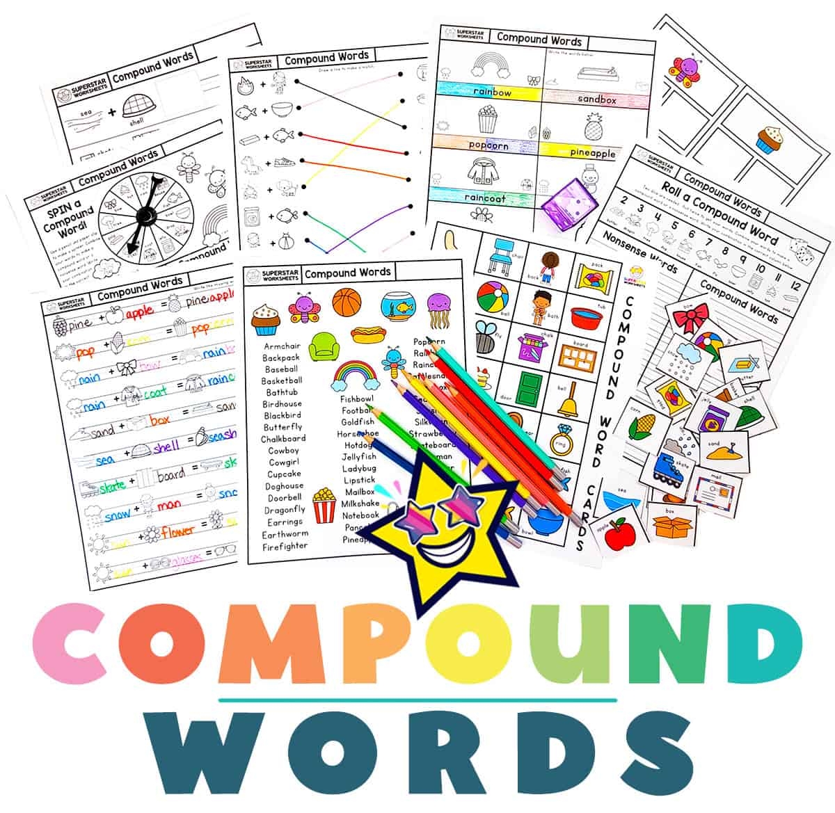 Compound Words Worksheets Superstar Worksheets Compound Words Worksheets Superstar Worksheets