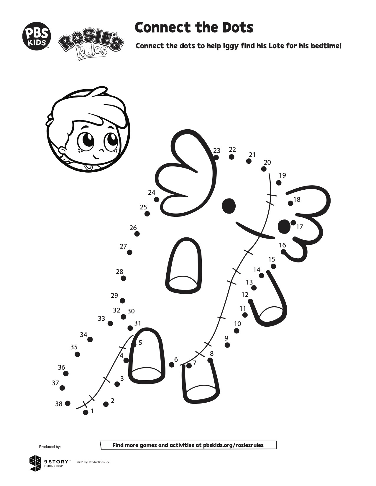 Connect The Dots Kids Coloring Pages PBS KIDS For Parents