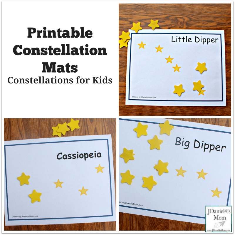 Constellations For Kids Printable Constellation Mats