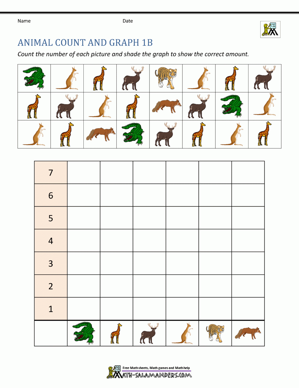 Free Math Graphing Worksheets For Kindergarten