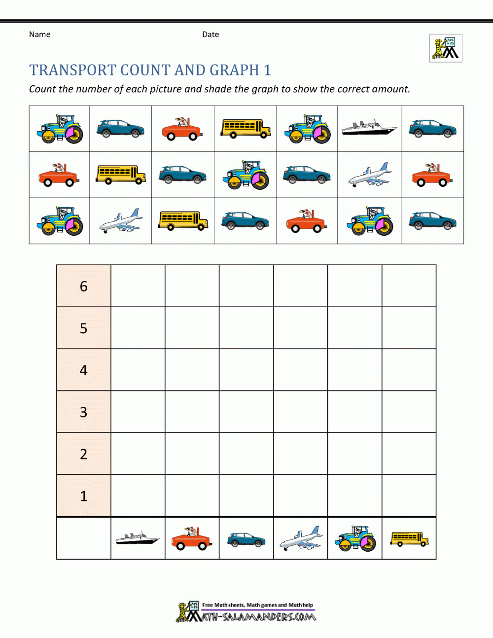 Free Kindergarten Graphing Worksheets